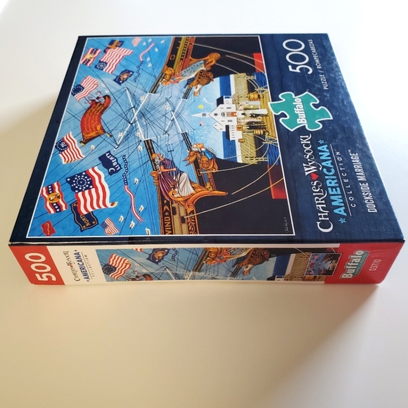 Buffalo Games Jigsaw Puzzle;  Dockside Marriage by Charles Wysocki;  500 pieces - Picture 3 of 10